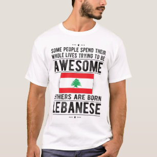 Libanese vlag Libanon Heritage Lebanese routes T-shirt