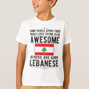 Libanese vlag Libanon Heritage Lebanese routes T-shirt