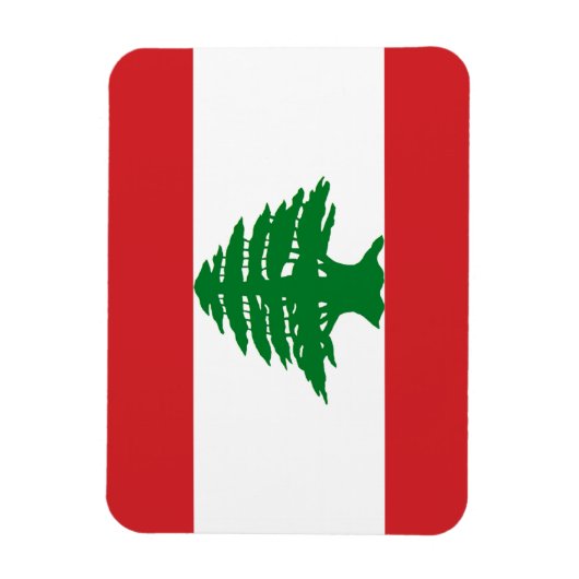 Libanese vlag magneet (Verticaal)