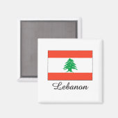 Libanese vlag magneet (Voorkant / Achterkant)