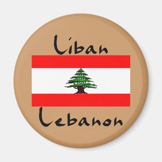 Libanese vlag magneet (Voorkant)