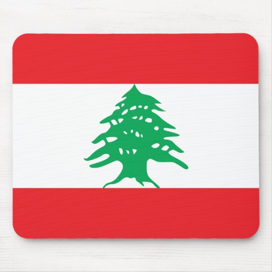 Libanese vlag muismat (Voorkant)
