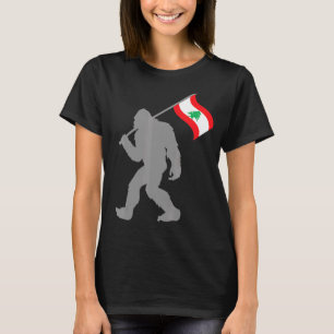 Libanese vlag op Libanese vlag T-shirt