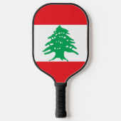 Libanese vlag pickleball paddle (Voorkant)