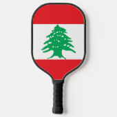 Libanese vlag pickleball paddle (Achterkant)