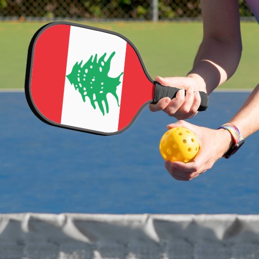 Libanese vlag pickleball paddle (Insitu)