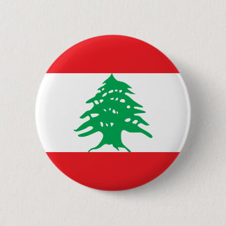 Libanese vlag ronde button 5,7 cm