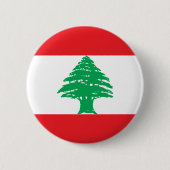 Libanese vlag ronde button 5,7 cm (Voorkant)