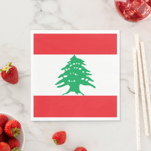 Libanese vlag servet