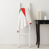 Libanese vlag sherpa deken (In situ)