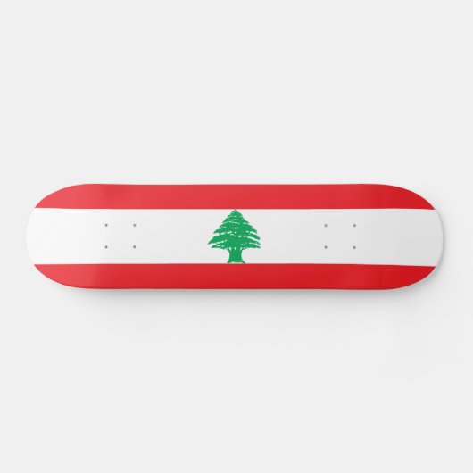 Libanese vlag skateboard (Horizontaal)