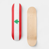 Libanese vlag skateboard (Voorkant)