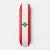 Libanese vlag skateboard (Voorkant)