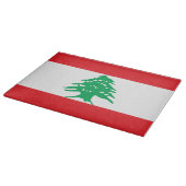 Libanese vlag snijplank (Hoek)