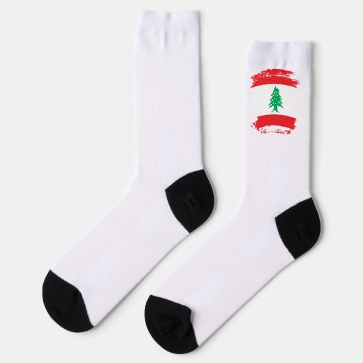 Libanese vlag sokken (Links)
