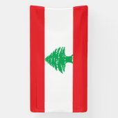 Libanese vlag spandoek (Verticaal)