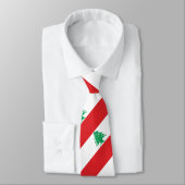 Libanese vlag stropdas (Gebonden)