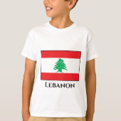 Libanese vlag t-shirt (Voorkant)