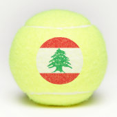 Libanese vlag tennisballen (Voorkant)