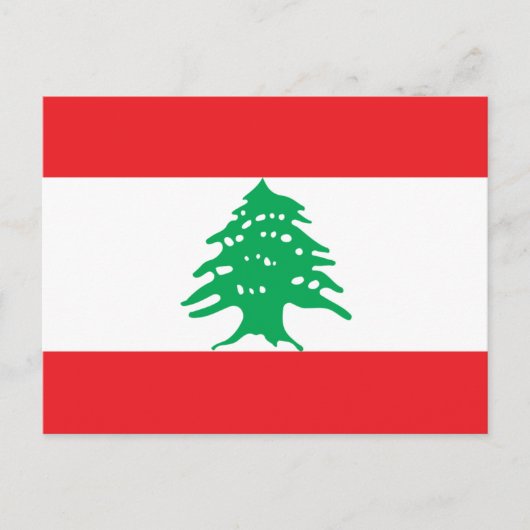 Libanese vlag, vlag van Libanon Briefkaart (Voorkant)