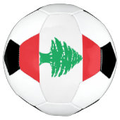 Libanese vlag voetbal (Gedraaid)