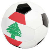 Libanese vlag voetbal (Drie kwart)