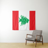 Libanese vlag wandkleed (In Situ (horizontaal))