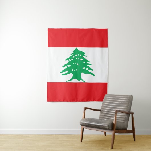 Libanese vlag wandkleed (In situ)
