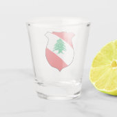 Libanese wapenstilstand shot glas (Achterkant)