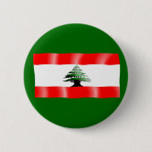 Libanese Waving Flag Button (Voorkant)
