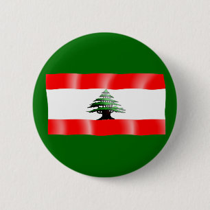 Libanese Waving Flag Button