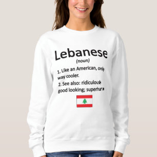 Libanese wortels Libanon vlag Libanees erfgoed Trui