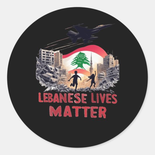 Libanezen leven Sticker (Voorkant)