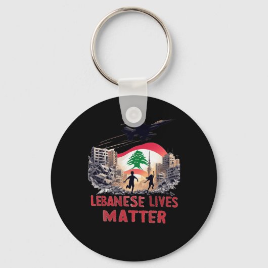 Libanezen leven Sticker Sleutelhanger (Voorkant)