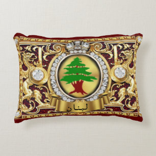 Libanon (Arabische letters) Accentcadeaukussen Accent Kussen