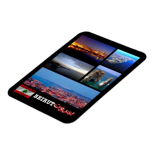 Libanon - Beiroet - Mozaïek - Magnet Magneet (Linkerzijde)