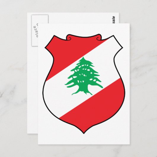 libanon - embleem briefkaart (Voorkant / Achterkant)
