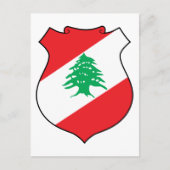libanon - embleem briefkaart (Voorkant)