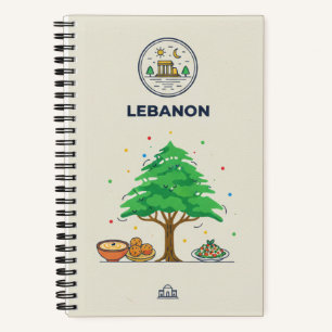 Libanon Erfgoed & Cederboom Fotoarchief Notitieboek