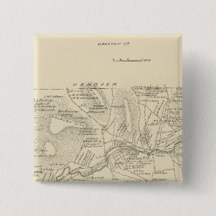 Libanon, Grafton Co. Vierkante Button 5,1 Cm
