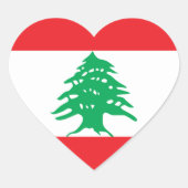 libanon hart sticker (Voorkant)