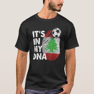 Libanon in mijn DNA Libanese vlag team Libanon T-shirt