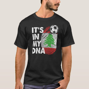 Libanon in mijn DNA Libanese vlag team Libanon T-shirt