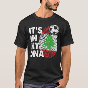 Libanon in mijn DNA Libanese vlag team Libanon T-shirt