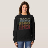 Libanon Indiana Libanon in Retro  tekst Trui (Voorkant volledig)