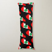 Libanon kaart met vlag lichaamskussen (Voorkant Verticaal)