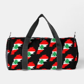 Libanon kaart met vlag plunjezak (Achterkant)