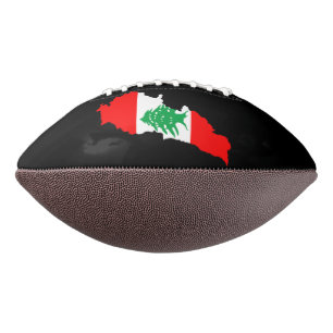 Libanon Kaart met Vlag Stenen Magneet American Football