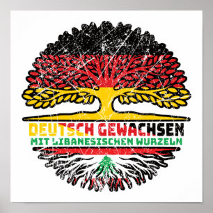 Libanon Libanees Duits Duitsland Boom Poster
