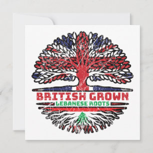 Libanon Libanees Verenigd Koninkrijk - Britse boom Kaart